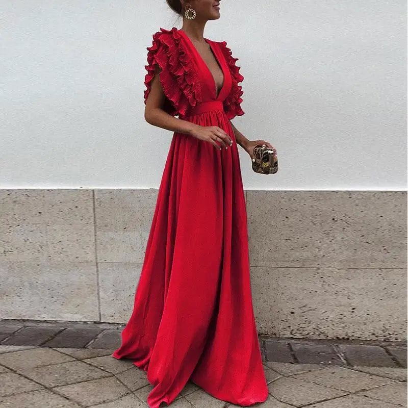 Kailey - Elegant dress with gathered sleeves