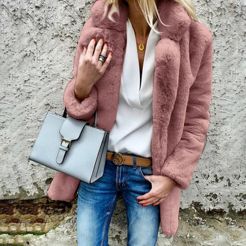 Faith - Fluffy winter coat for women