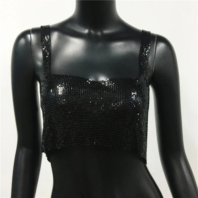 Mayuri | Women's Stylish See-Through Camisole Cropped Top - Fashionable & Light