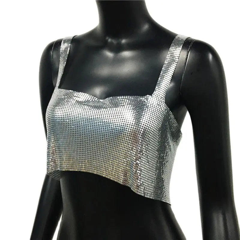 Mayuri | Women's Stylish See-Through Camisole Cropped Top - Fashionable & Light
