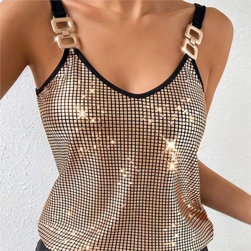 Dilani | Women's Chain Strap Camisole Top - Elegant & Comfortable