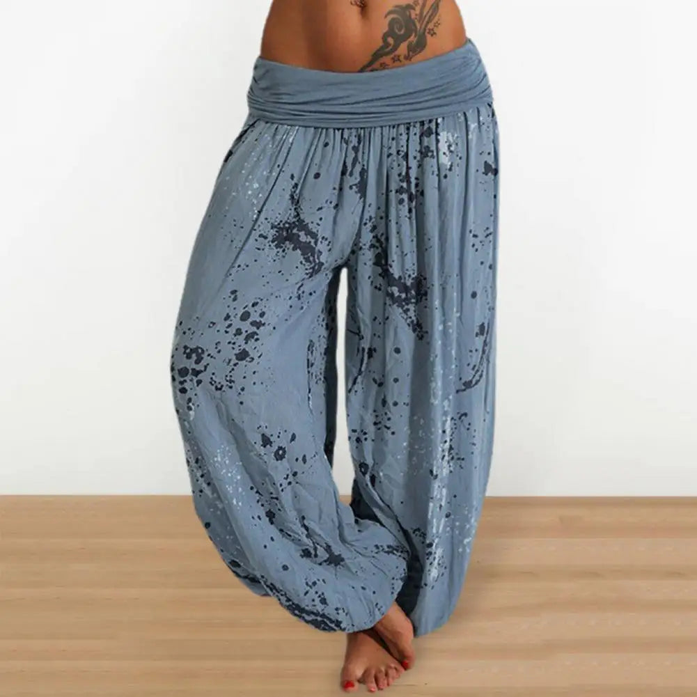 Dorothy - Women's Trousers with Tie Dye Print