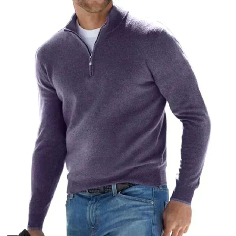 Ralf Polo - Fashionable Zip-Up Sweater for Men