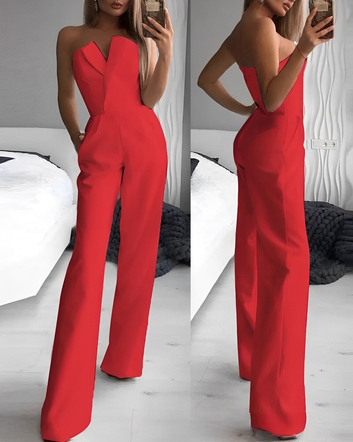 Blaire - Sleeveless V-Neck Jumpsuit