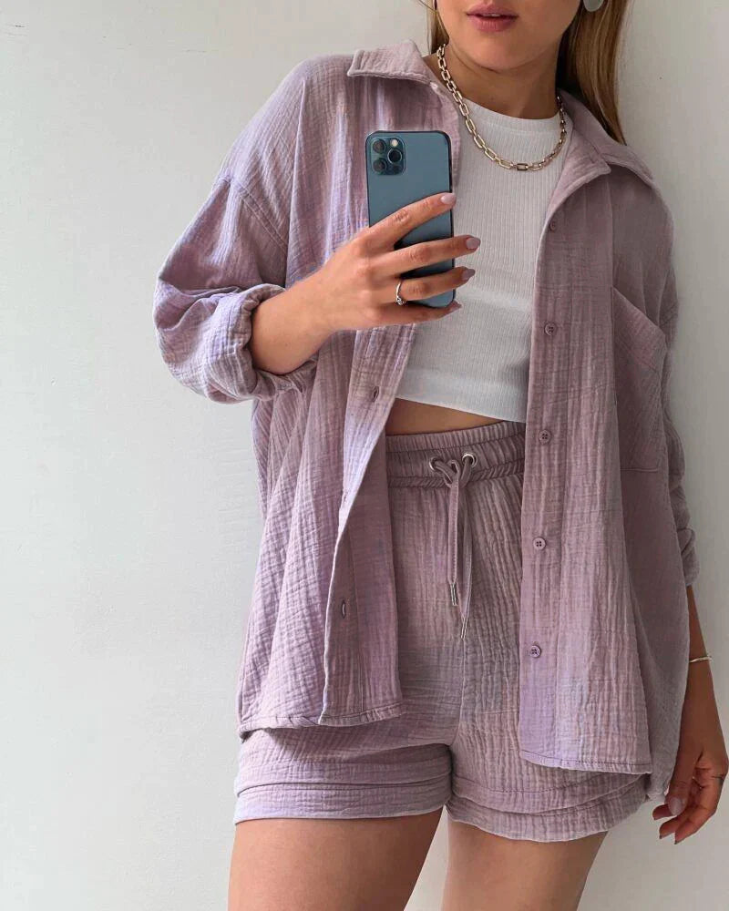 Madelyn - Two-piece set with pleated curtain