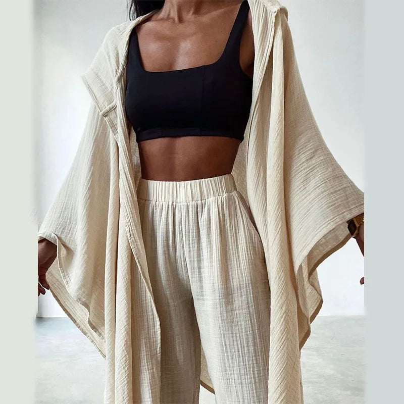 Roxy - Casual vest and pants set for women
