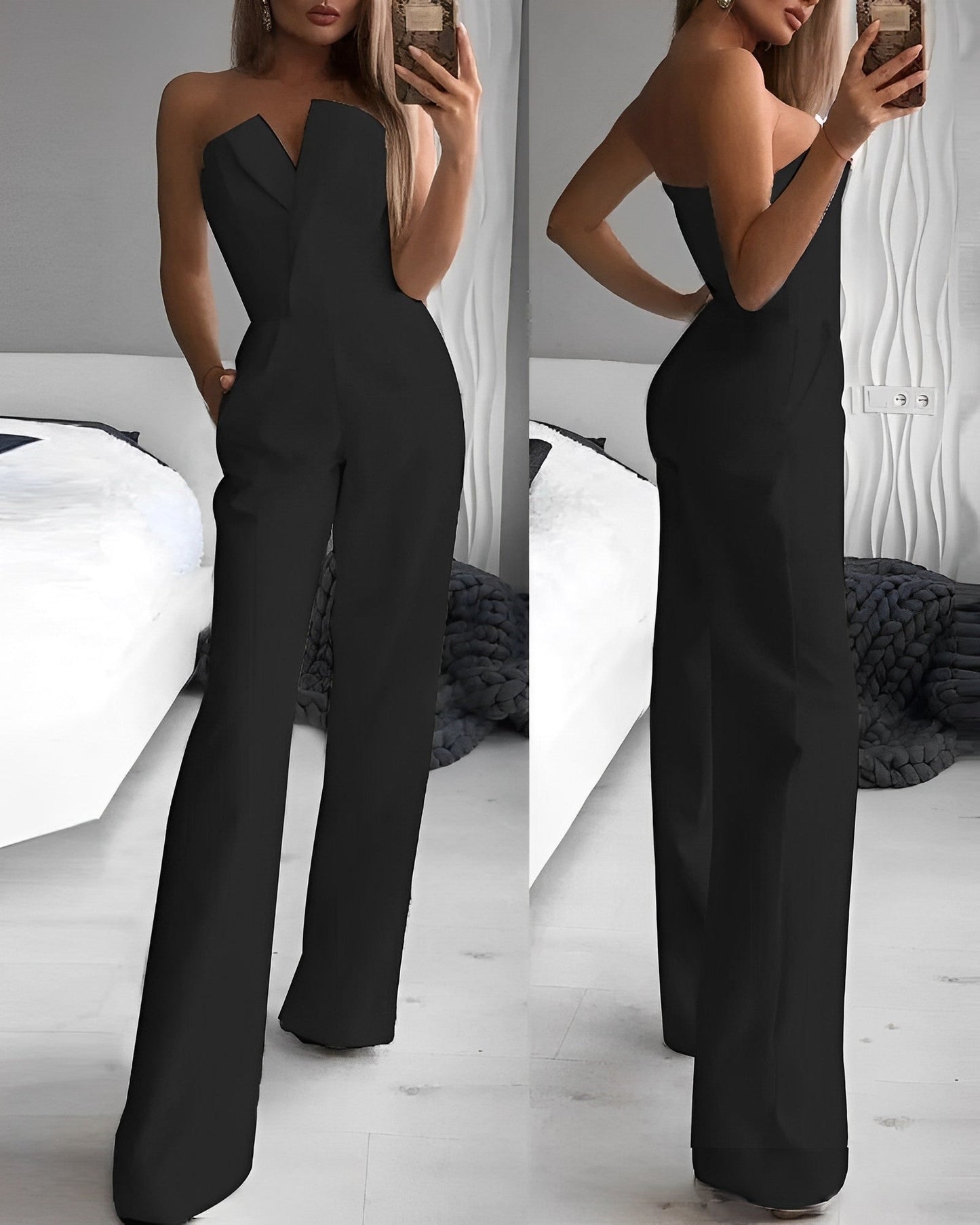 Blaire - Sleeveless V-Neck Jumpsuit