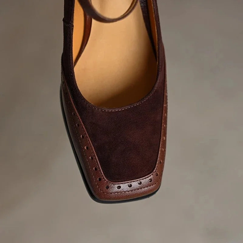 WRENLEY | TWO-TONE MARY JANE HEELS