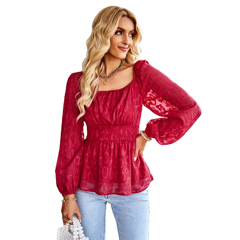 Puff Sleeve Blouse for Women - Spring 2025 Collection