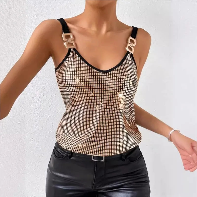 Dilani | Women's Chain Strap Camisole Top - Elegant & Comfortable