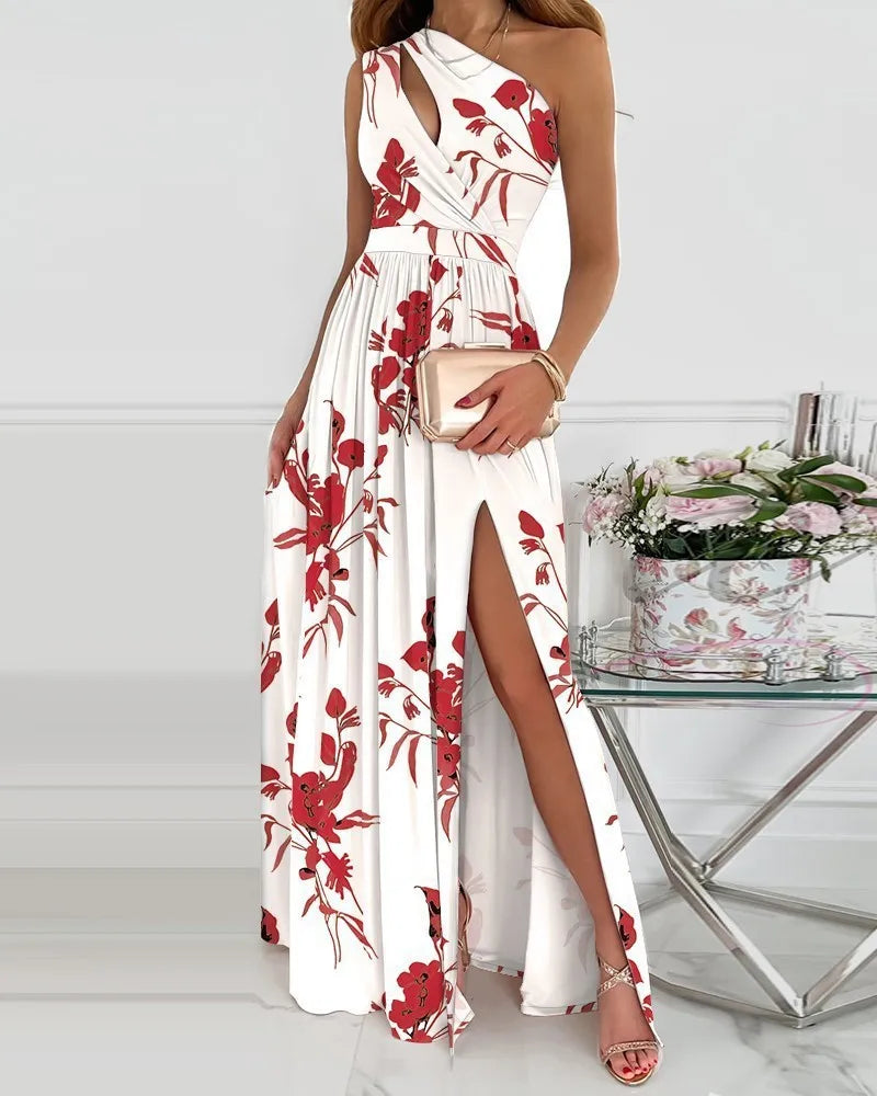 Emery - Elegant one shoulder maxi dress