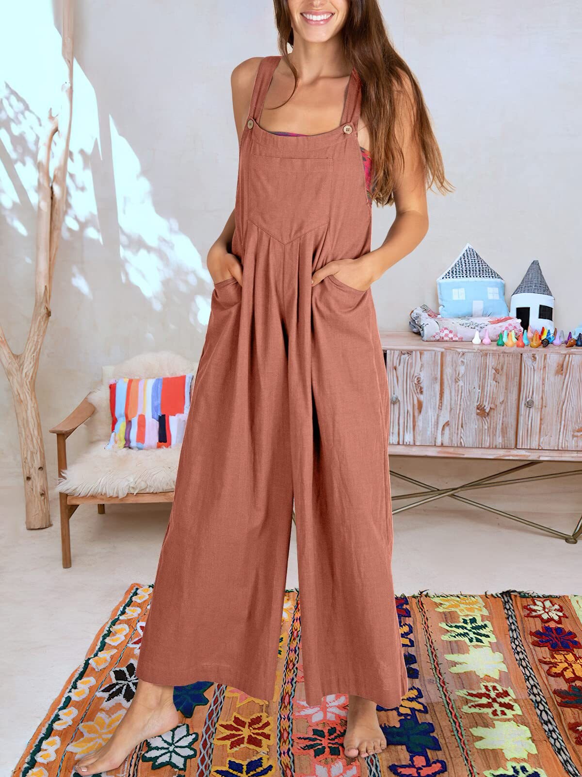 BEATRIZ - Sleeveless jumpsuit for women