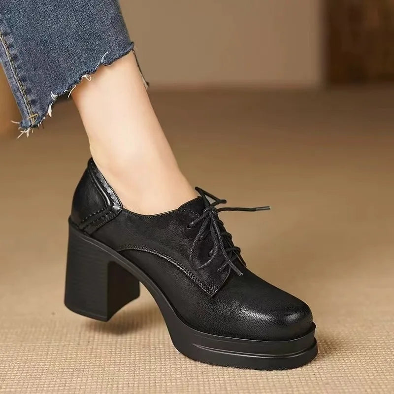 NYSSA | CHUNKY LACE-UP HEELS
