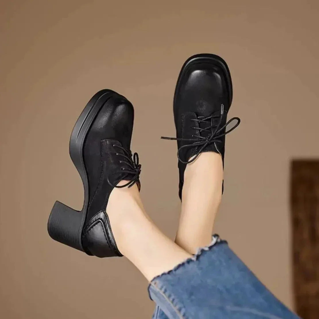 NYSSA | CHUNKY LACE-UP HEELS