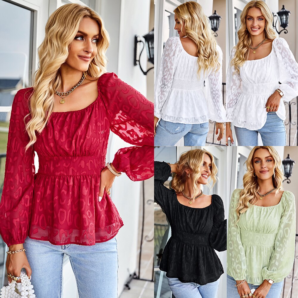 Puff Sleeve Blouse for Women - Spring 2025 Collection