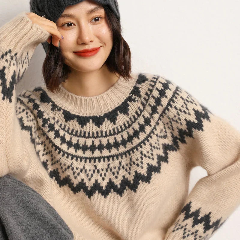 Carla | Round Neck Knitted Sweater