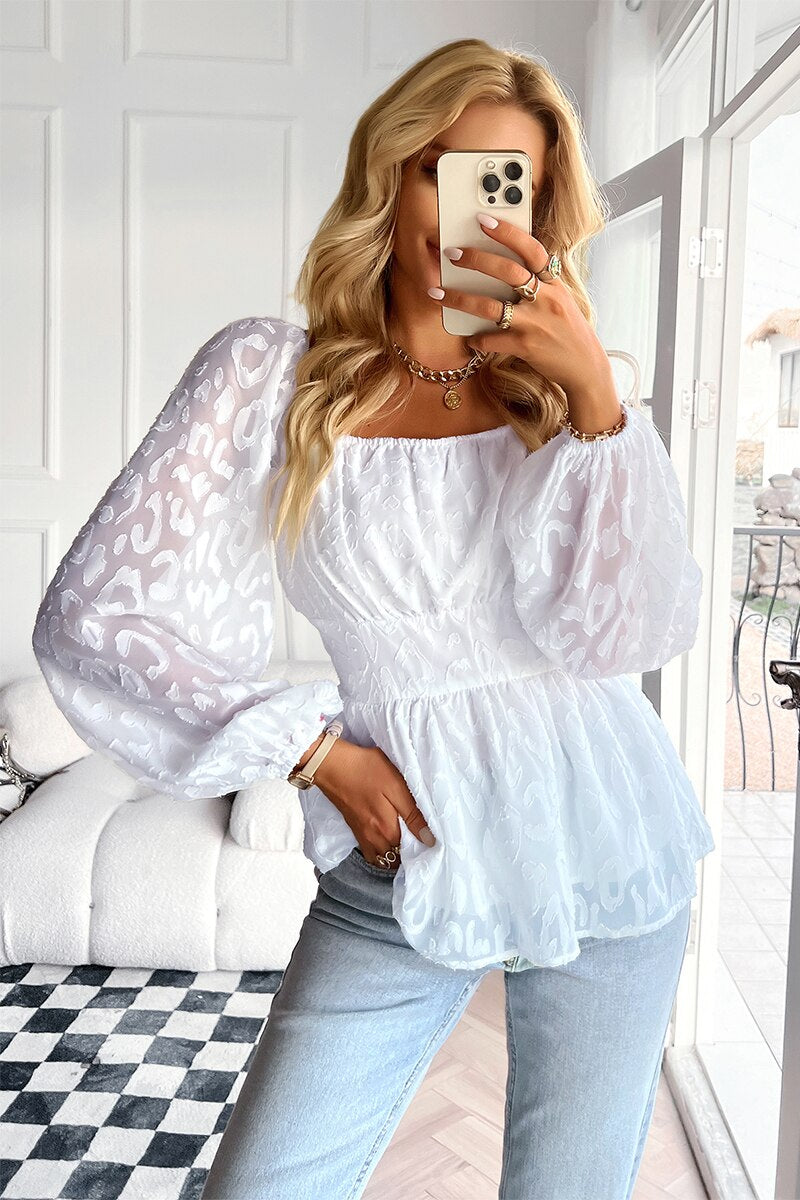Puff Sleeve Blouse for Women - Spring 2025 Collection