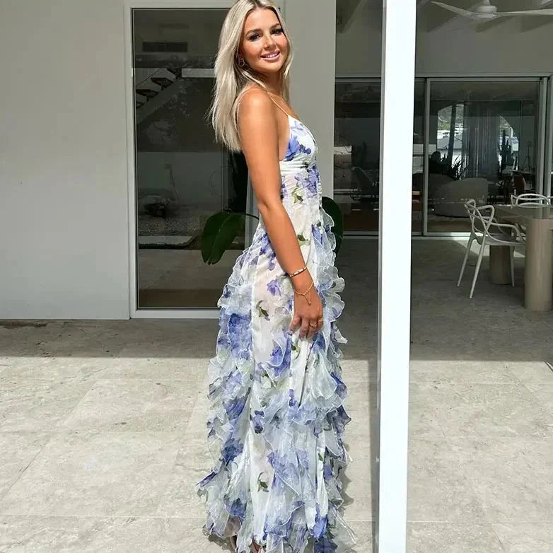 Audrey - Elegant dress with print