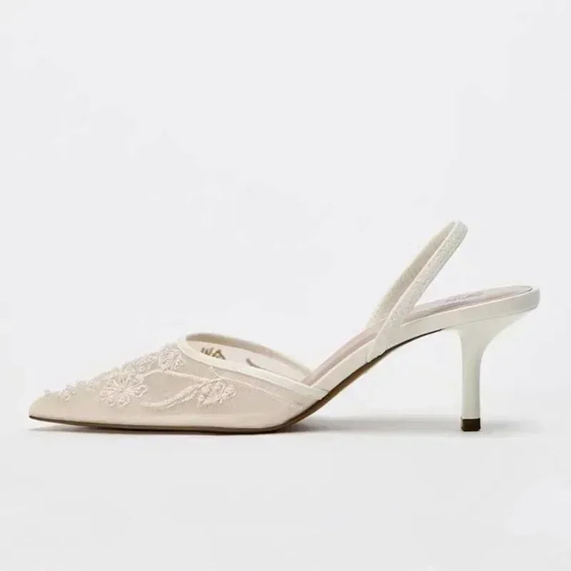 Monique | Mesh Slingbacks