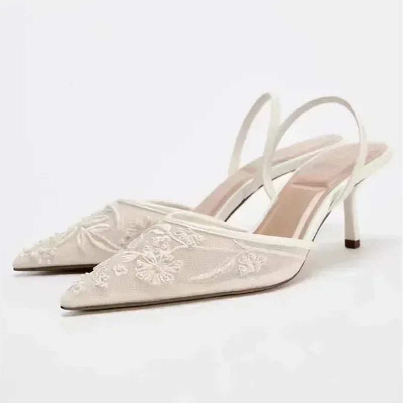 Monique | Mesh Slingbacks