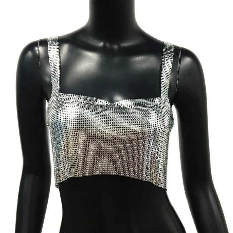 Mayuri | Women's Stylish See-Through Camisole Cropped Top - Fashionable & Light