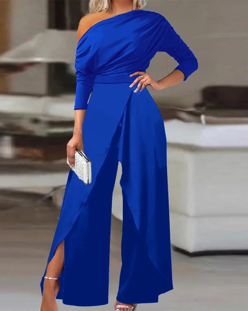 Wendy - New fashionable, simple, elegant jumpsuit with wide legs