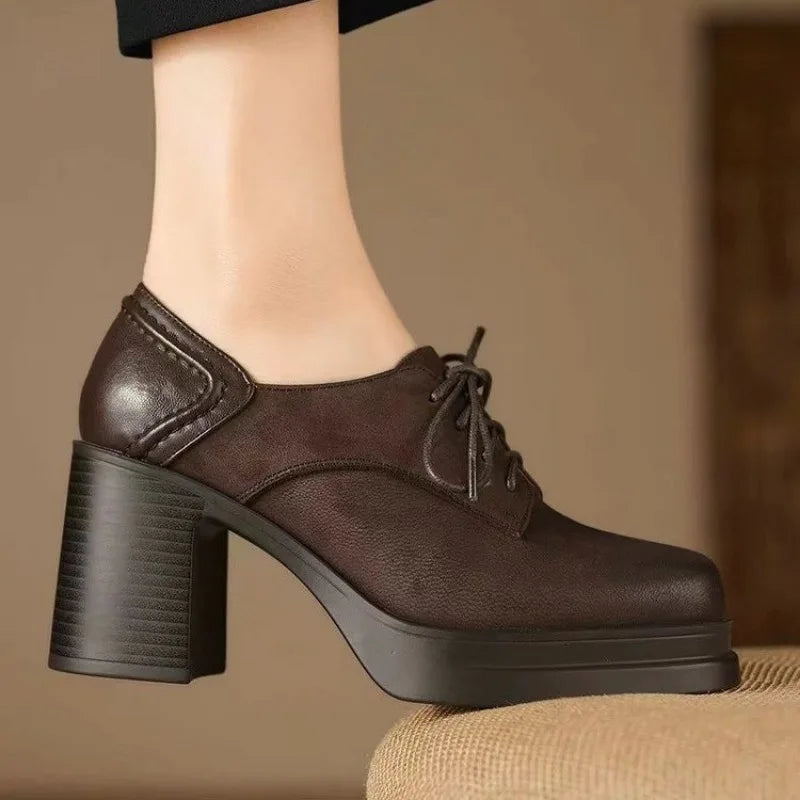 NYSSA | CHUNKY LACE-UP HEELS