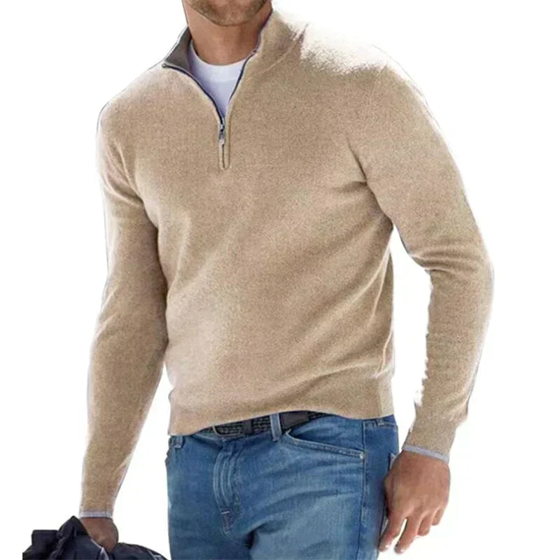 Ralf Polo - Fashionable Zip-Up Sweater for Men