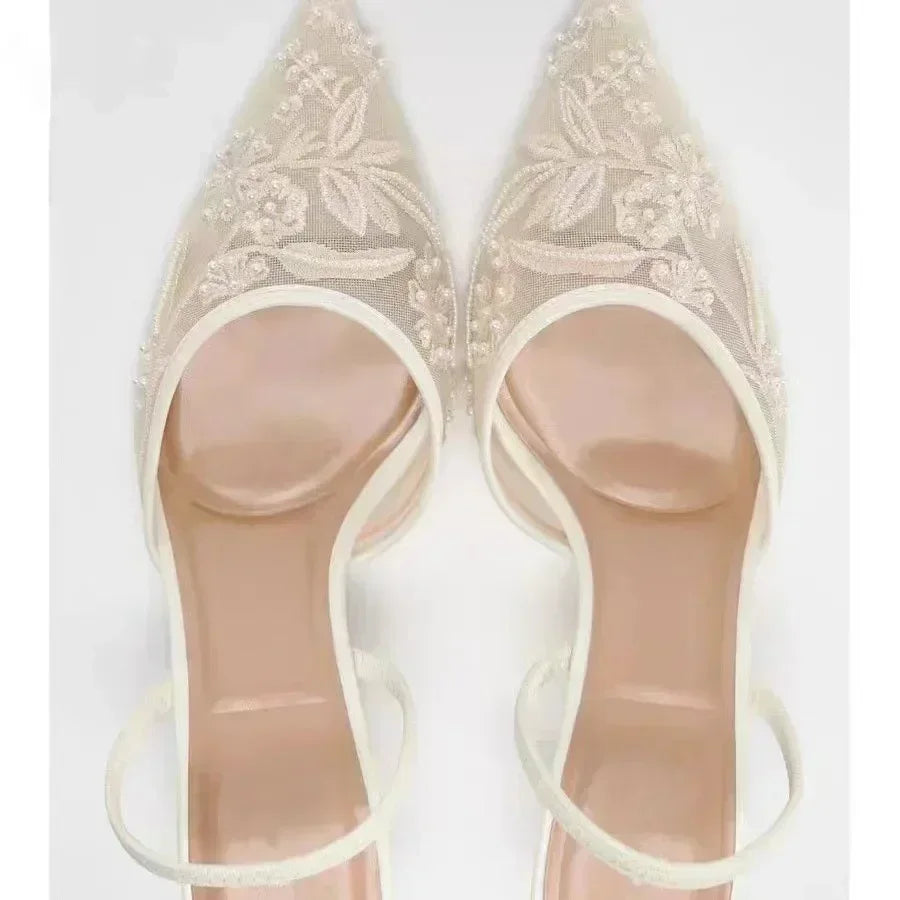 Monique | Mesh Slingbacks