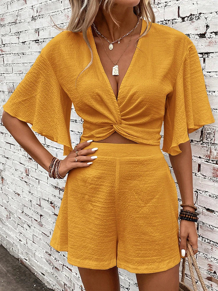 Martha - Stylish short and top set