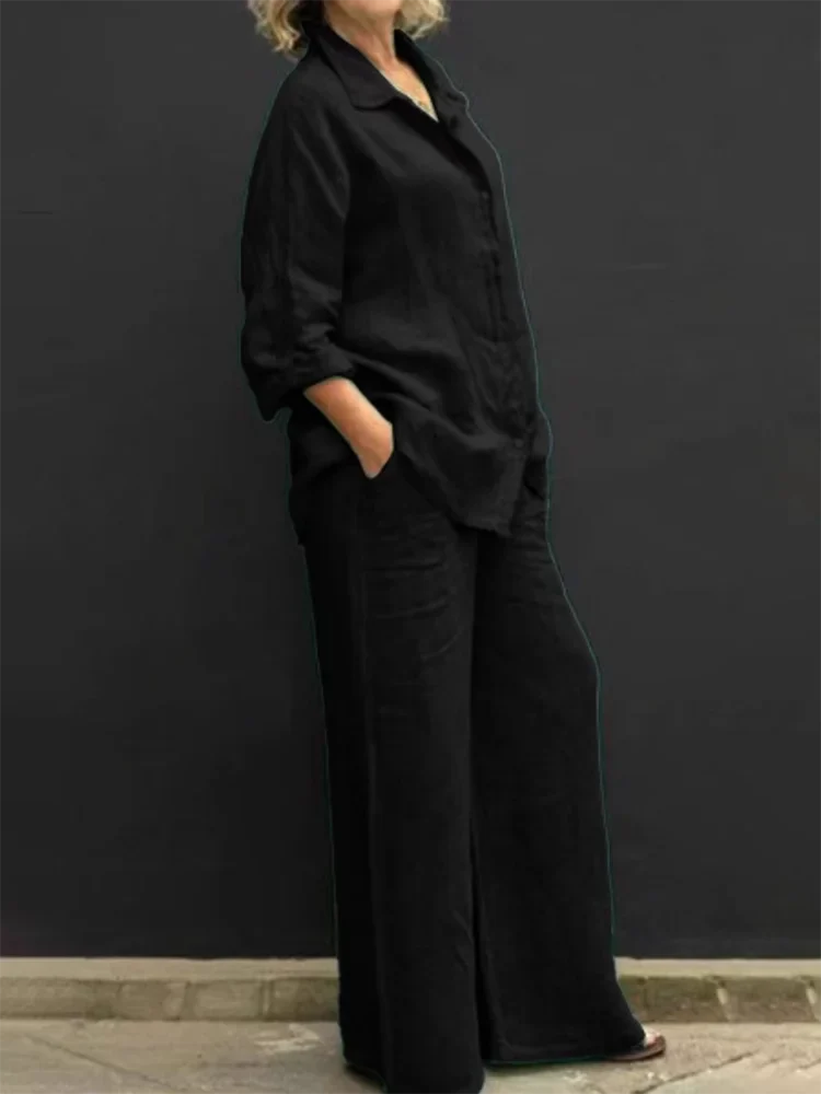 Marceline - Cotton linen set for women