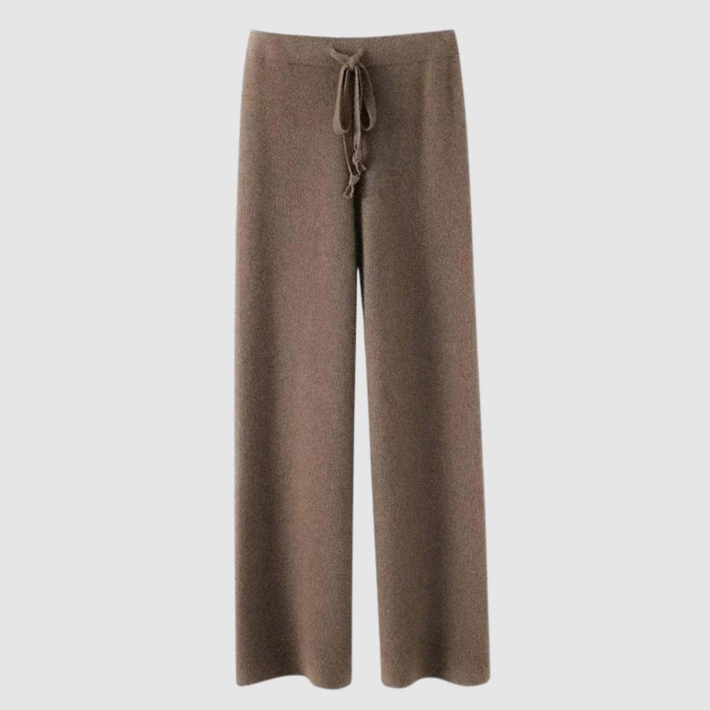 Edith - Knitted wide leg high waisted trousers
