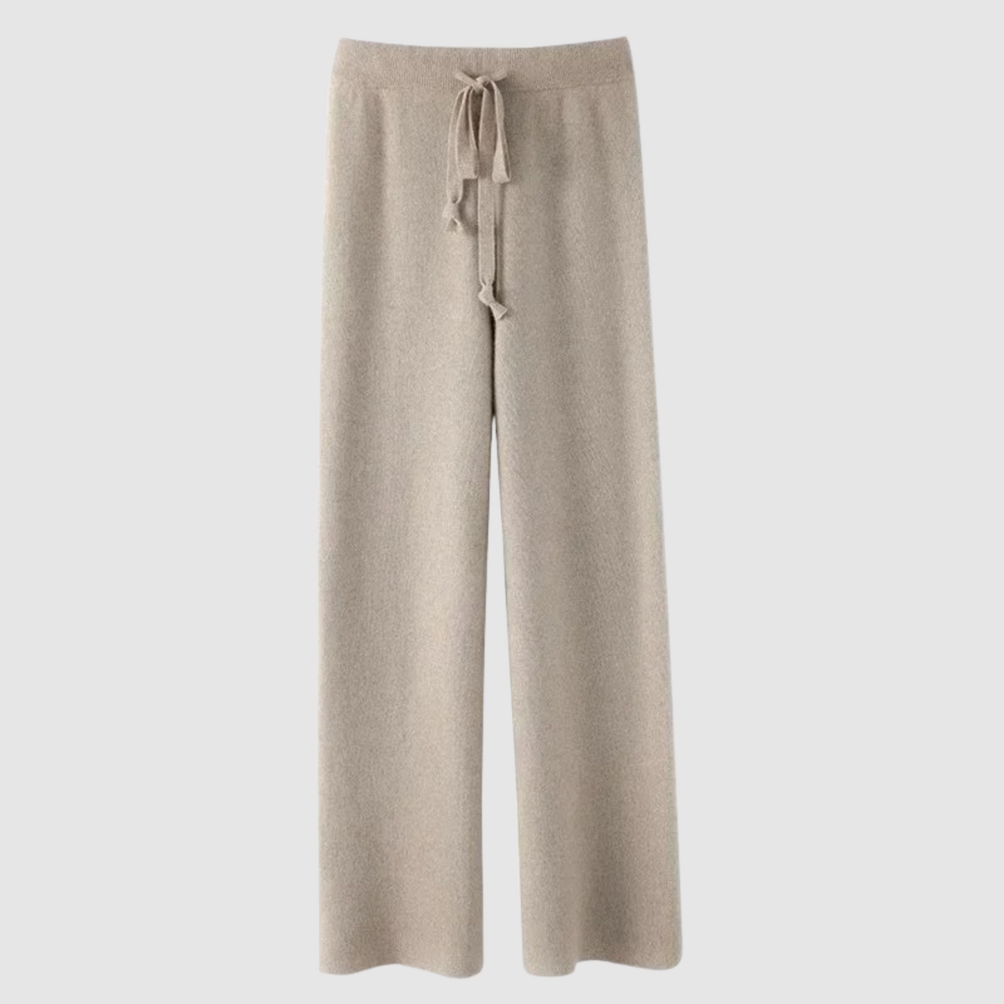 Edith - Knitted wide leg high waisted trousers