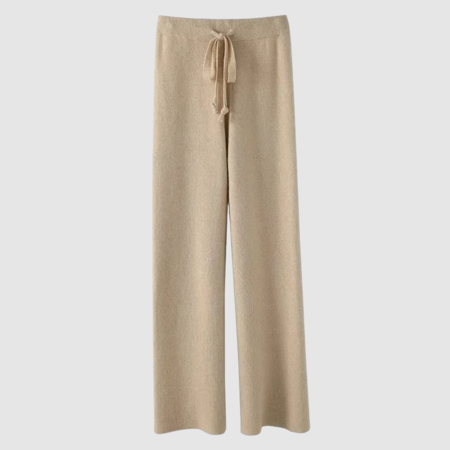 Edith - Knitted wide leg high waisted trousers