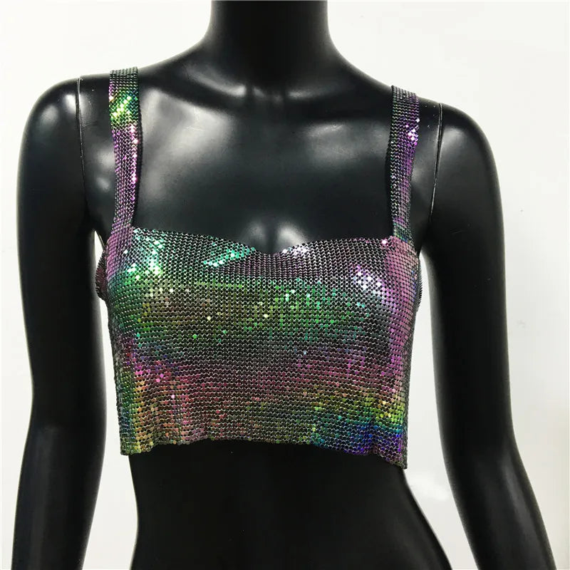 Mayuri | Women's Stylish See-Through Camisole Cropped Top - Fashionable & Light