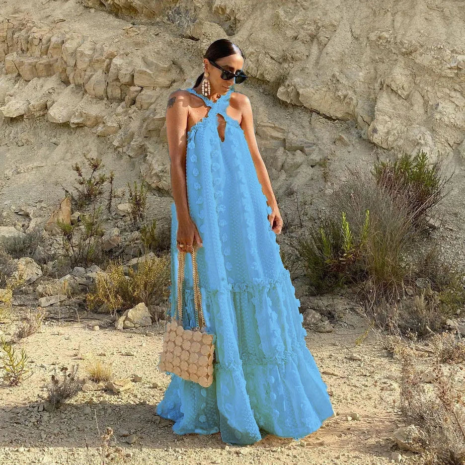 Willamina - Stylish halter neck dress