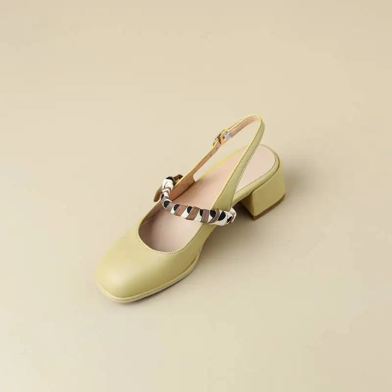 GIAVANNA | PEARL STRAP SLINGBACK HEELS