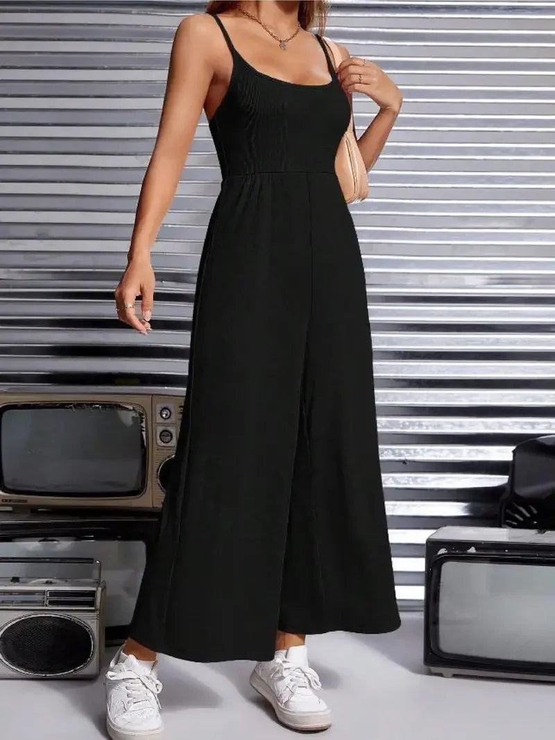 Aurelia - Sleeveless jumpsuit with wide legs