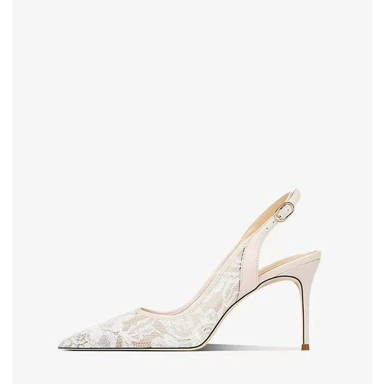 Jane | Embroidered Heels