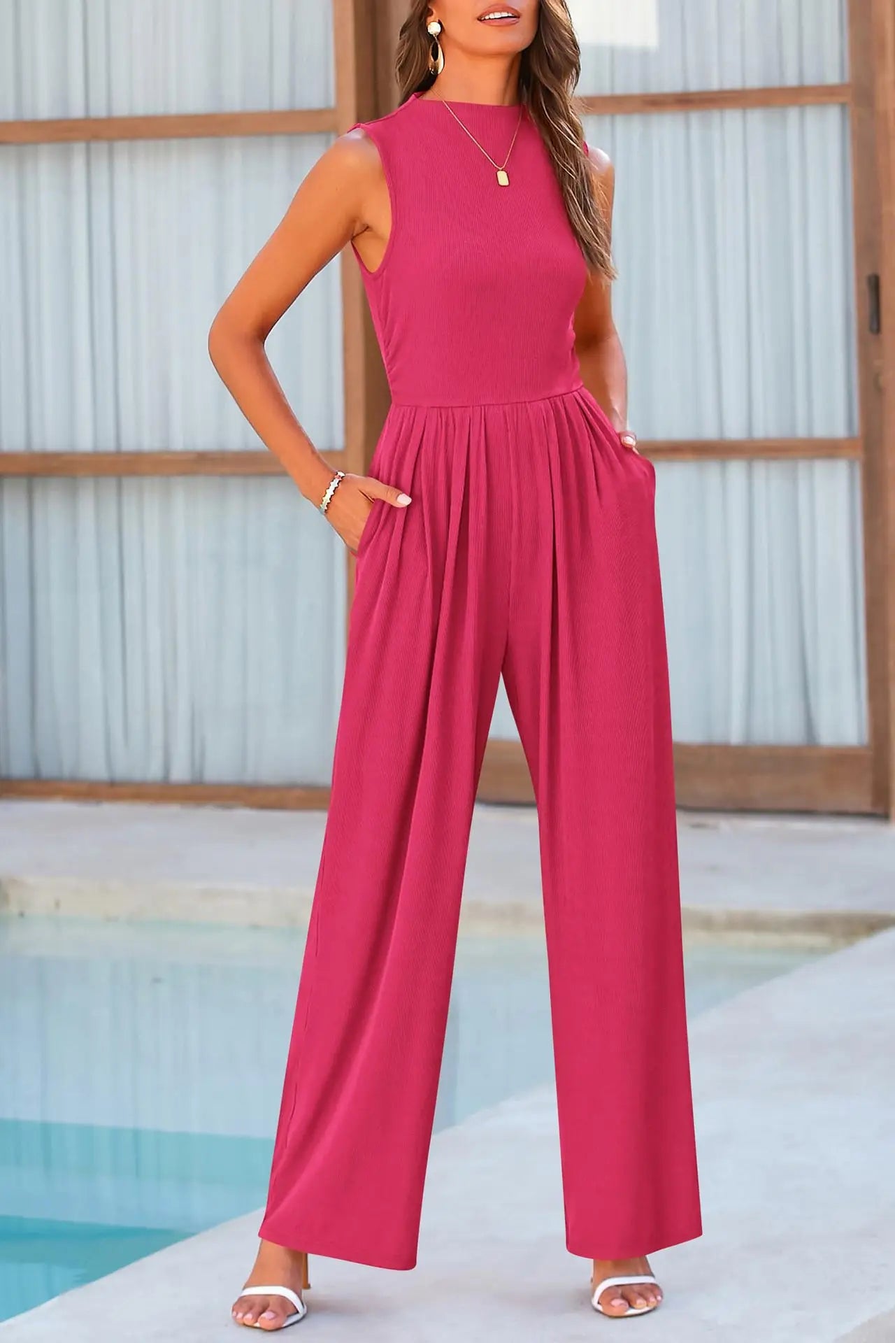 Alma - Round neck jumpsuit