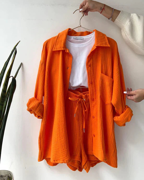 Madelyn - Two-piece set with pleated curtain