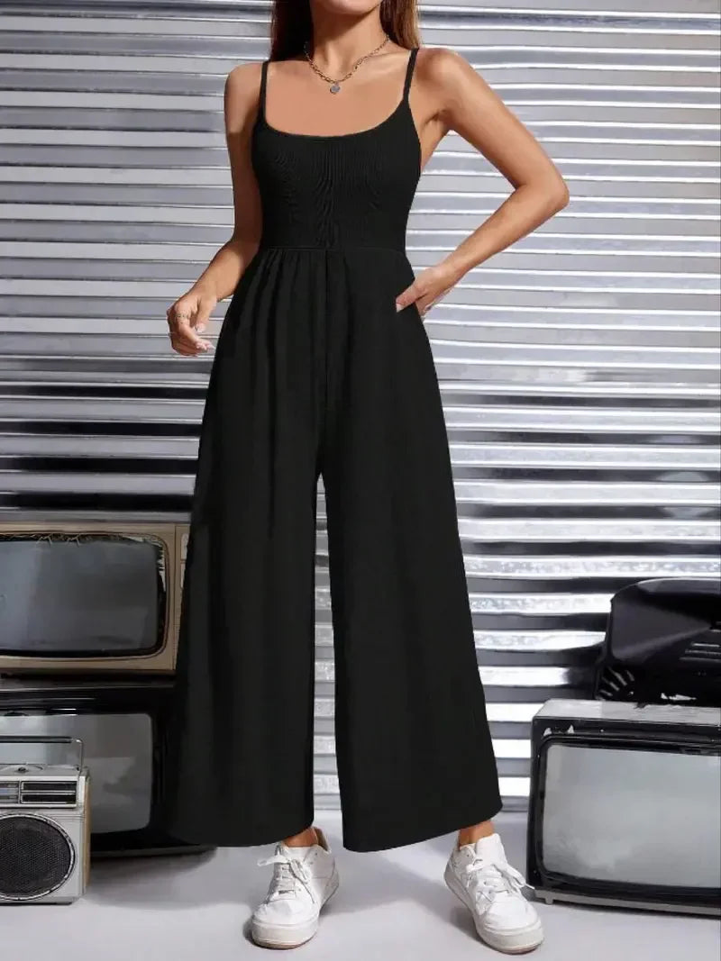 Aurelia - Sleeveless jumpsuit with wide legs