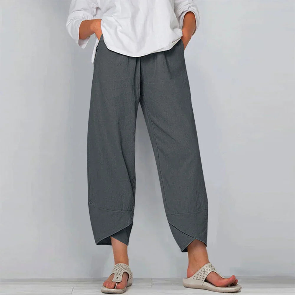 Sadie - Women's Cotton Linen Trousers
