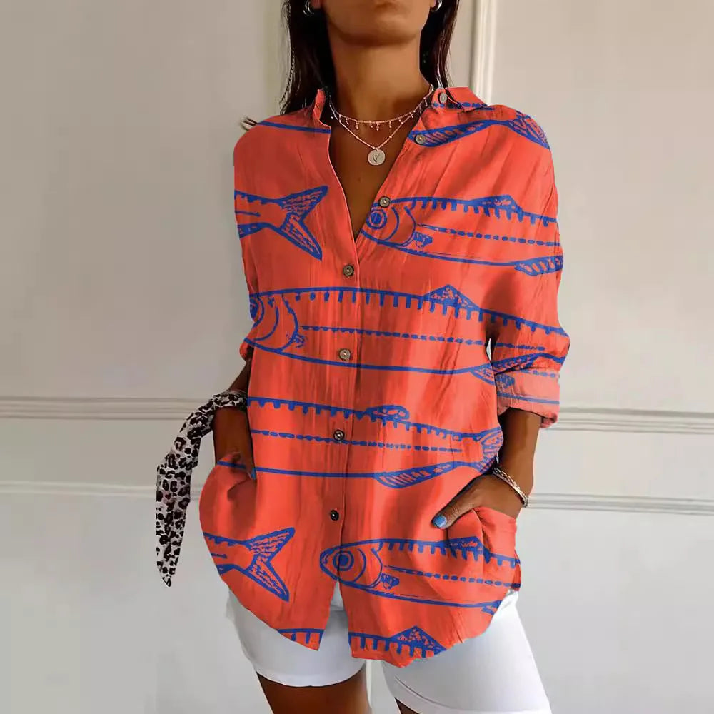 Dora | Colorful Blouse - Patterned Women's Wear
