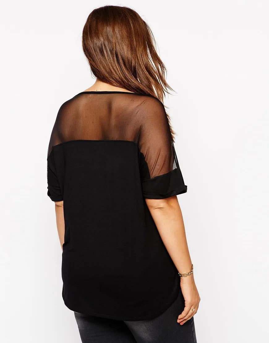 Plus Size Mesh Top for Summer 2025