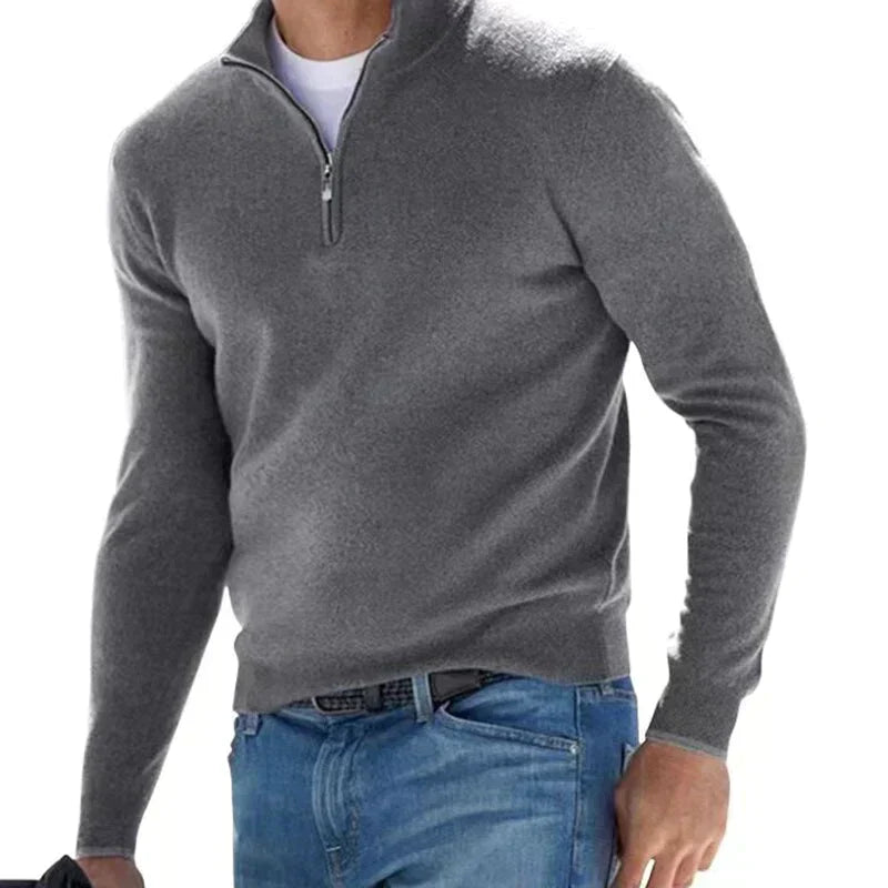 Ralf Polo - Fashionable Zip-Up Sweater for Men