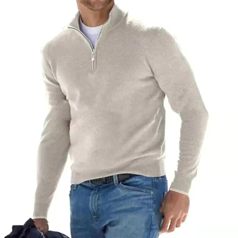 Ralf Polo - Fashionable Zip-Up Sweater for Men