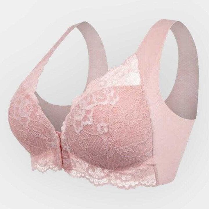 Seamless Lace-Front Closure Sports Bra – Mireya
