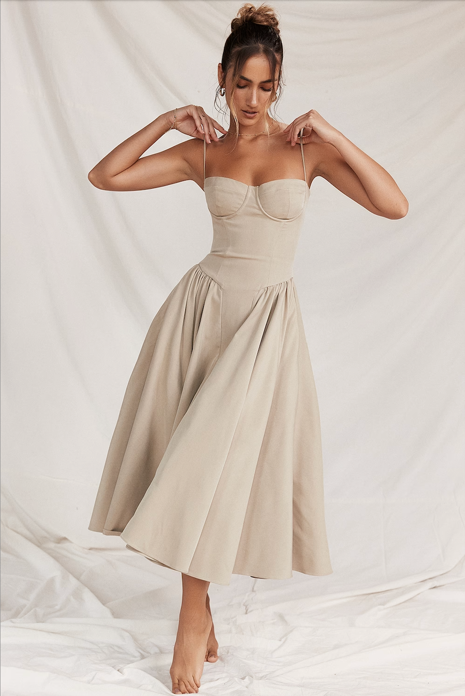 Michaela | Sleeveless Midi Dress