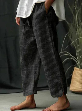 Mona - Classic striped trousers